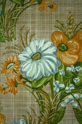 1960s Floral Wallpaper