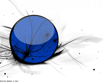 Blue Orb Wallpaper By F0x