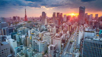 Tokyo Skycrapper Building Sunset Cityscape 4k HD Wallpaper
