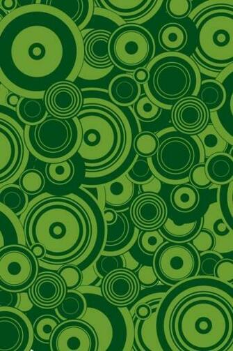 Green Circles iPhone HD Wallpaper