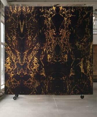 Black Metallic Marble Wallpaper By Piet Hein Eek