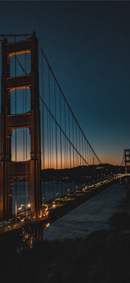 The Golden Gate At Night Wallpaper Beaty Your