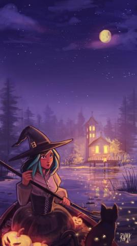Blue Witch Wallpaper By Xstarrylightx