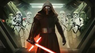 Kylo Ren And First Order Stormtroopers Wallpaper HD