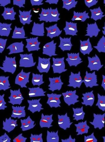 Gengar Pattern Pokemon Wallpaper