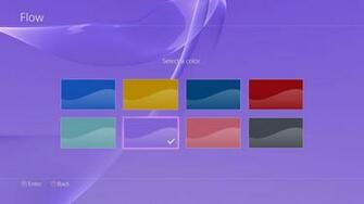 Playstation Custom Home Screen Colours