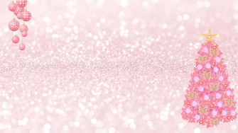 Pink Christmas Background Wallpaper