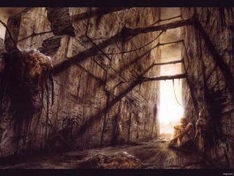 Organic Prison Luis Royo Fantasy Landscapes Wallpaper Image
