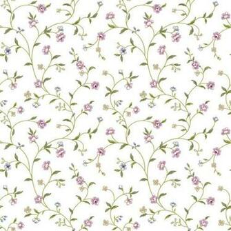 Waverly Cottage Olive Green Beige And Pink Bellisima Vine Wallpaper