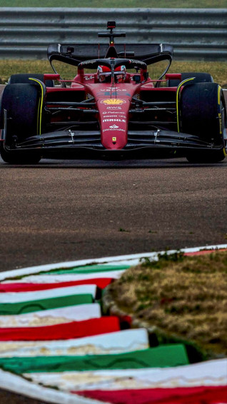 Charles Leclerc Scuderia Ferrari F1 Portrait Mode Wallpaper