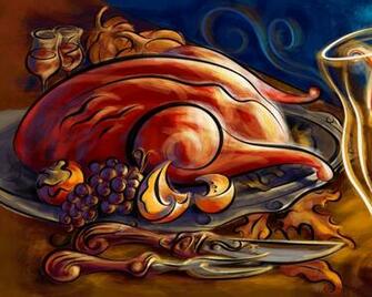 Turkey Thanksgiving Candles Bird Wallpaper Art HD