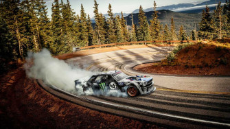 Ken Block Makes Hp Hoonicorn Mustang Dance Up Pikes Peak