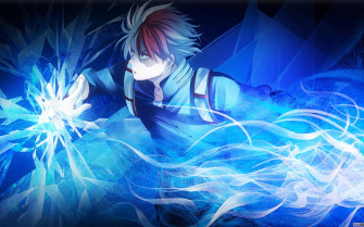 Todoroki Blue Aesthetic Artwork Pa8sgye01ow6n45l Wallpaper
