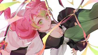 Mitsuri Kanroji Kimetsu No Yaiba 4k Wallpaper