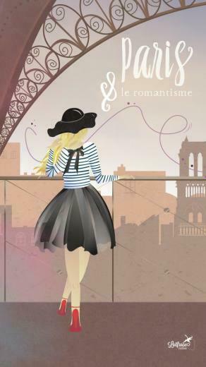 Paris La Parisienne iPhone Wallpaper Lock Screen Panpins
