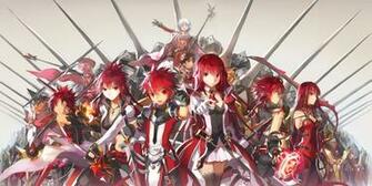 Elesis Elsword Character Magic Red Eyes Hair