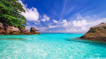 Ocean And Beach Wallpaper Top Background