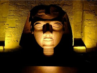Sphinx Wallpaper Stock Photos