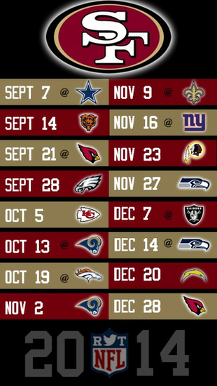 49ers Schedule San Francisco