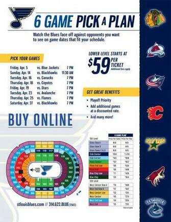 Pick A Plan St Louis Blues Tickets