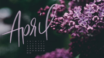 Desktop Calendar Wallpaper April