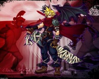 Square Enix Kingdom Hearts Cloud Strife Wallpaper