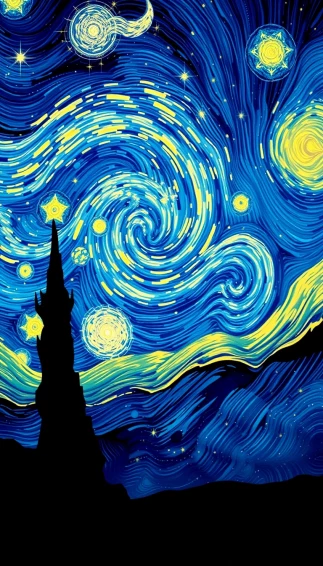 Starry Night Phone Wallpaper