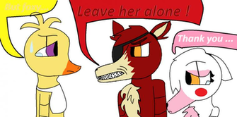 Foxy X Mangle And Chica By Thewera