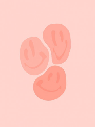 Preppy Wallpaper Smiley Faces iPhone