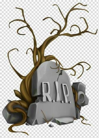 Rip Tombstone Illustration Headstone Icon Halloween