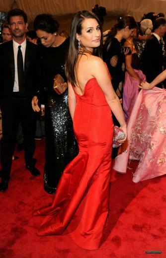 Lea Michele Image Alexander Mcqueen Savage Beauty Costume