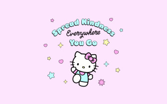 Spread Kindness Hello Kitty 4k Wallpaper