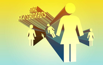 Girl Skateboard Logo Wallpaper