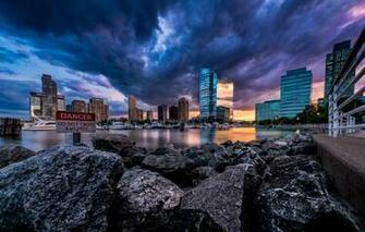 Usa New Jersey State A City Of Skyscrapers Night