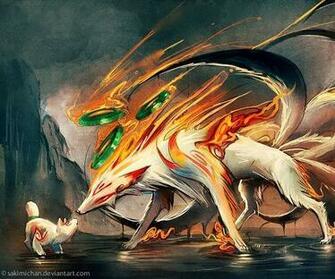 Nine Tailed Fox And Pup Wallpaper For Samsung Epic