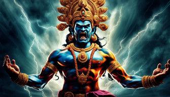 Angry Vishnu Wallpaper