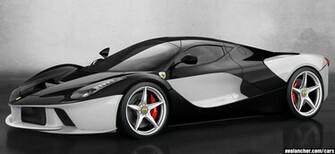 Ferrari Laferrari Black White Model Cars Magazine