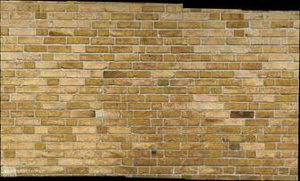 White Brick Tile Yellow Wallpaper