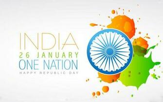 January Happy Republic Day One Nation Greetings HD Wallpaper