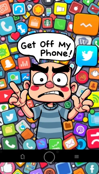 Get Off My Phone Wallpaper