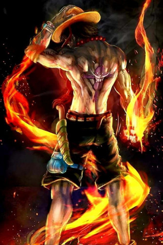 Portgas D Ace Moving Wallpaper One Piece Drawing