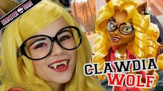 Monster High Clawdia Wolf Doll Makeup Tutorial For Halloween Or