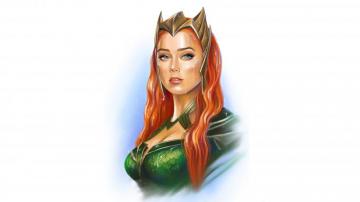 Mera Amber Heard Artwork 5k Superheroes Wallpaper