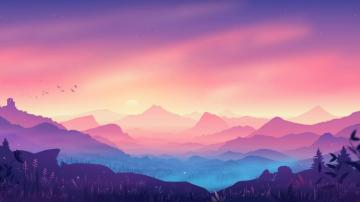 Mountains Valley Scenery Digital Art Wallpaper 4k 8k HD Pc 4570f