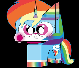 Mane As A Unikitty Rainbowdash By Rainbowzforlife On