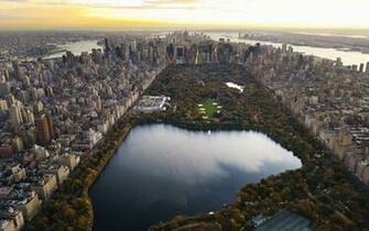 Wallpaper Central Park Panorama Night New York