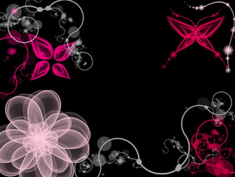 Anispace Gallery Anime Pictures Pink Black Wallpaper