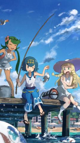 Pokemon Sun And Moon Cast Wallpaper Teahub Io