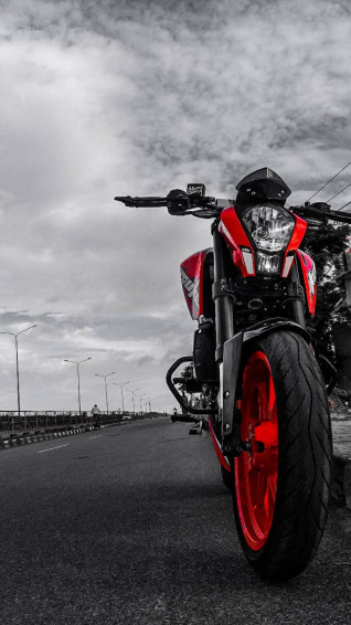 Black And Red Ktm iPhone Wallpaper