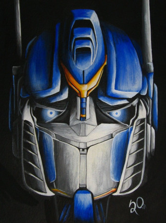 Optimus Prime Painting Wallpaper